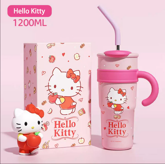 Sanrio Straw Stainless Steel Tumbler Insulated Bottle