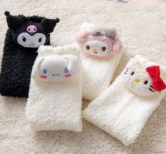 Hello Kitty Fuzzy Socks